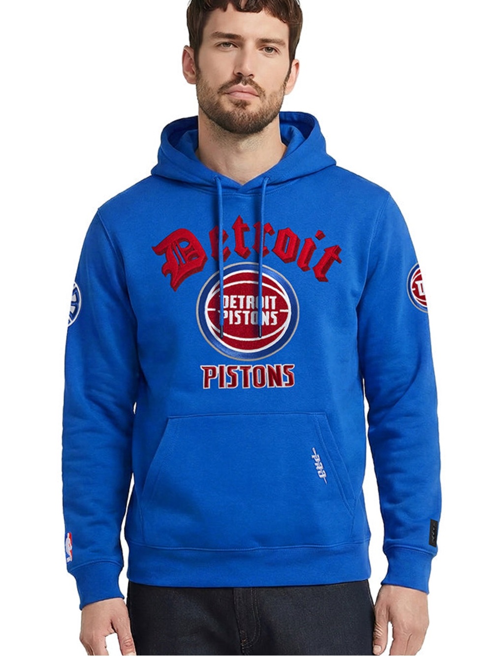NBA Detroit Pistons Old English Men’s Pullover Hoodie XL